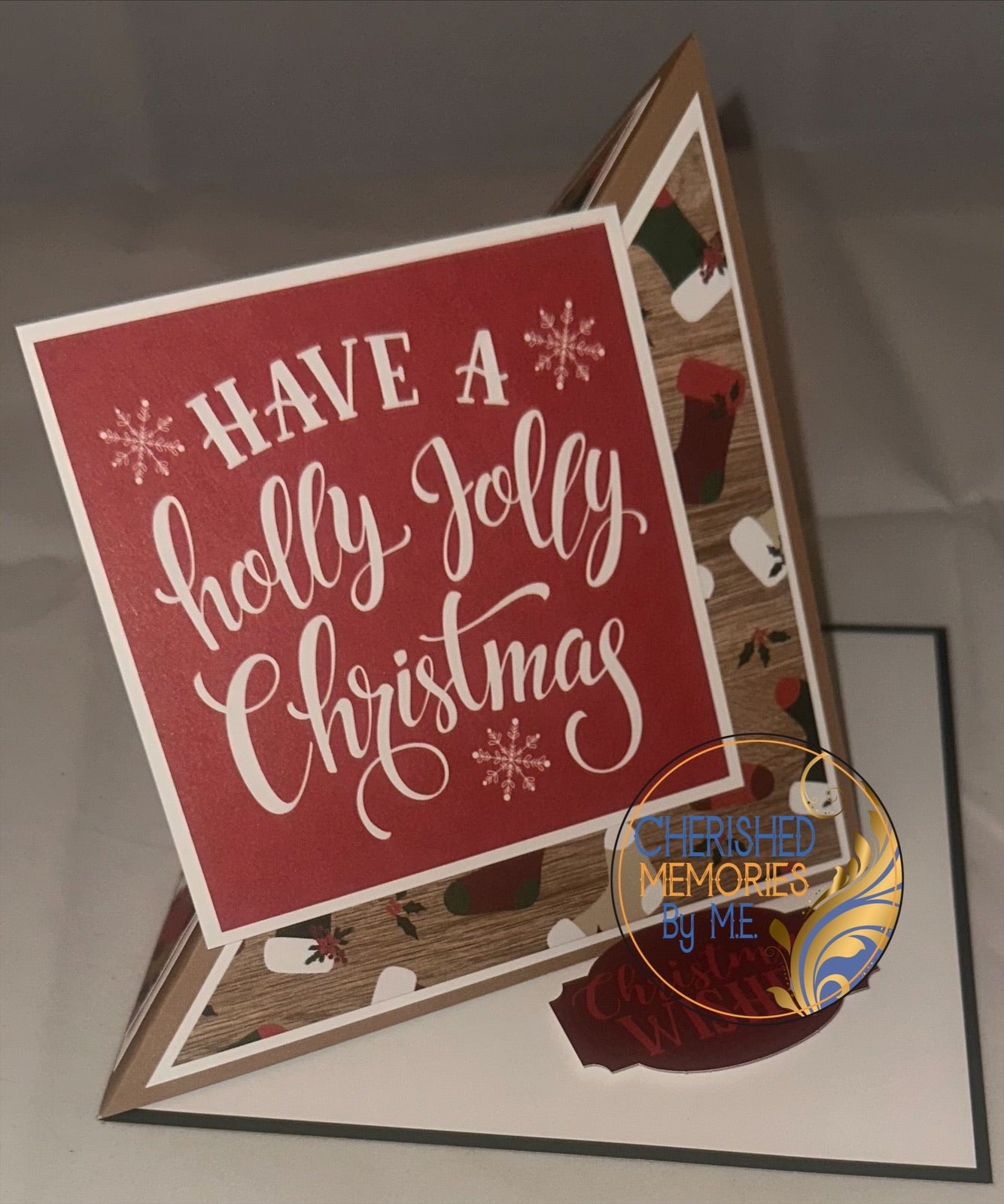Twisted Easel Christmas Cards 6x6”