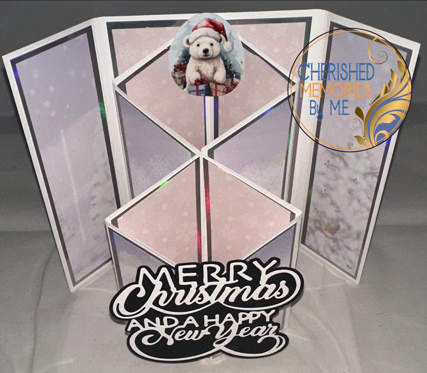 Cascading Gatefold Christmas Cards 5x7”