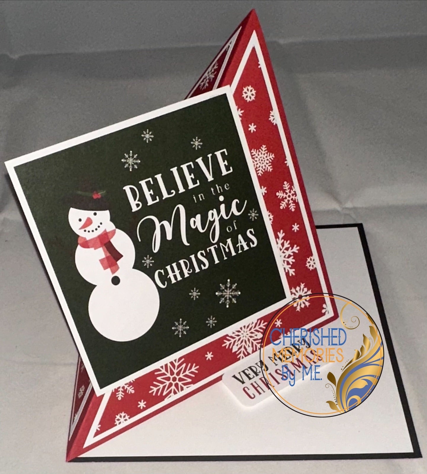 Twisted Easel Christmas Cards 6x6”