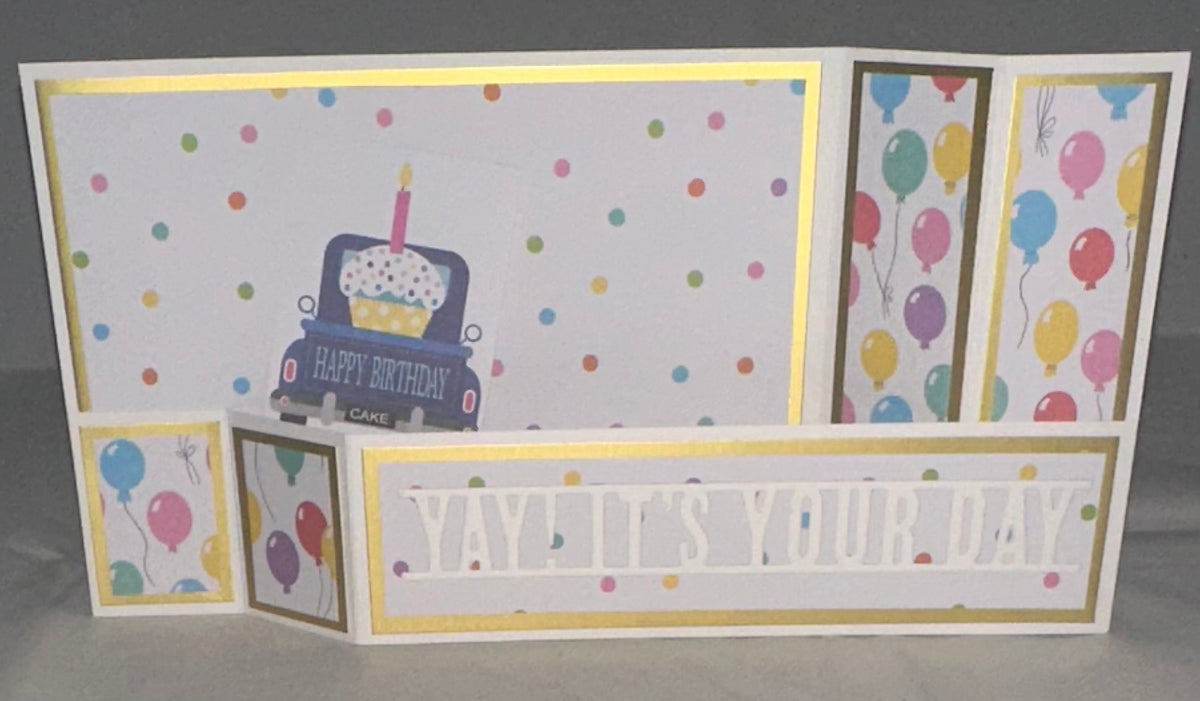 Z-Fold Wiper Birthday Cards 5x7”