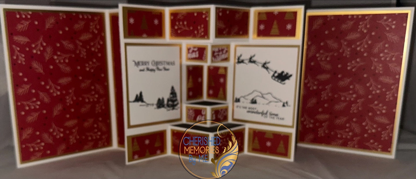 Extended Winged Pop-Out Display Christmas Cards 5”x7”