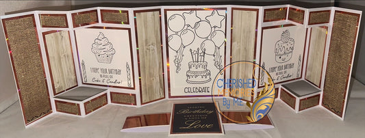 Double Display Mini Showstopper Birthday Cards 6”x8”