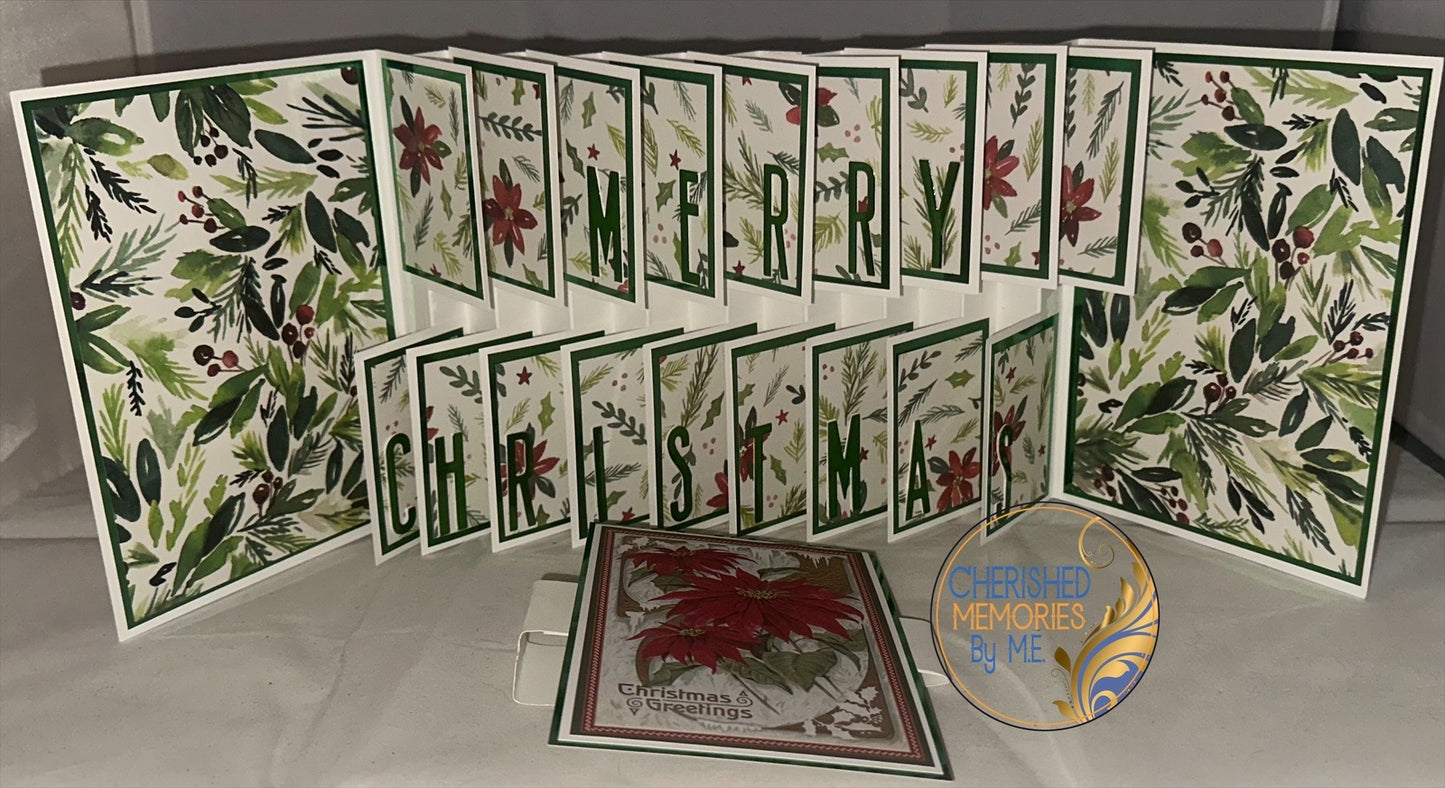 Expanding Accordion Christmas Cards 5x7”