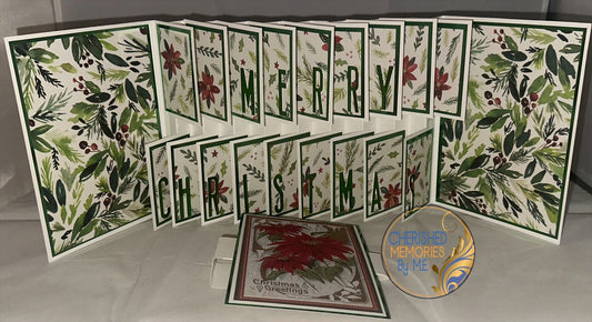 Expanding Accordion Christmas Cards 5x7”