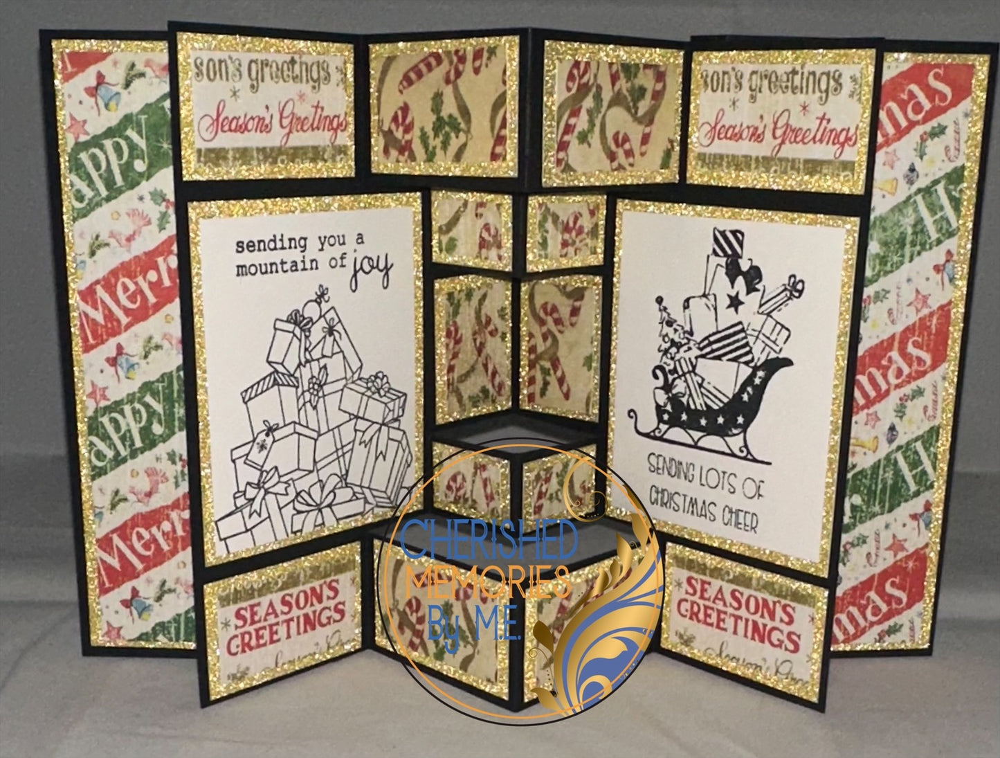 Winged Pop-Out Display Christmas Cards 5”x7”
