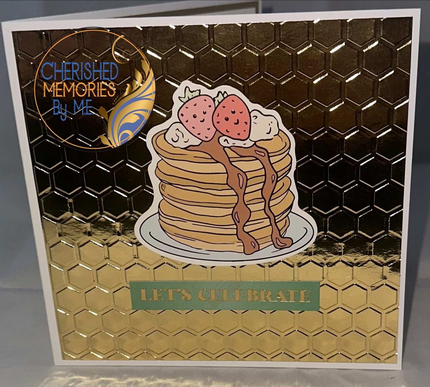 Dry Embossed Panel square birthday cards