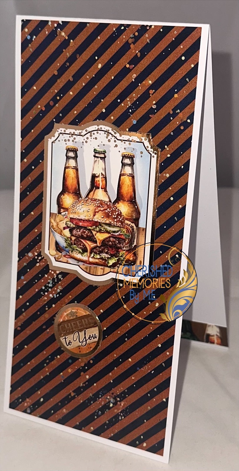 DL Top fold Birthday Cards for Him