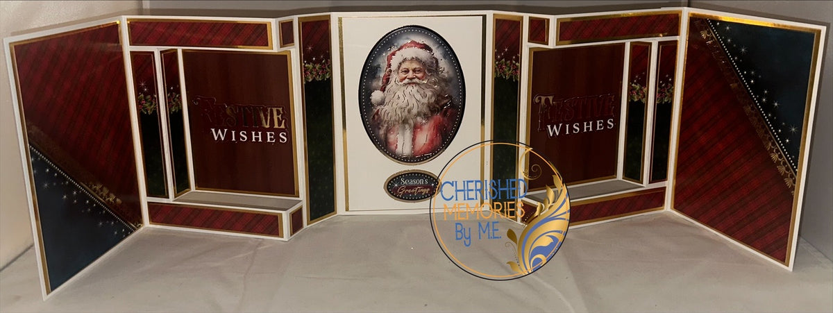 Double Side-Panel Showstopper Christmas Cards 7”x10”