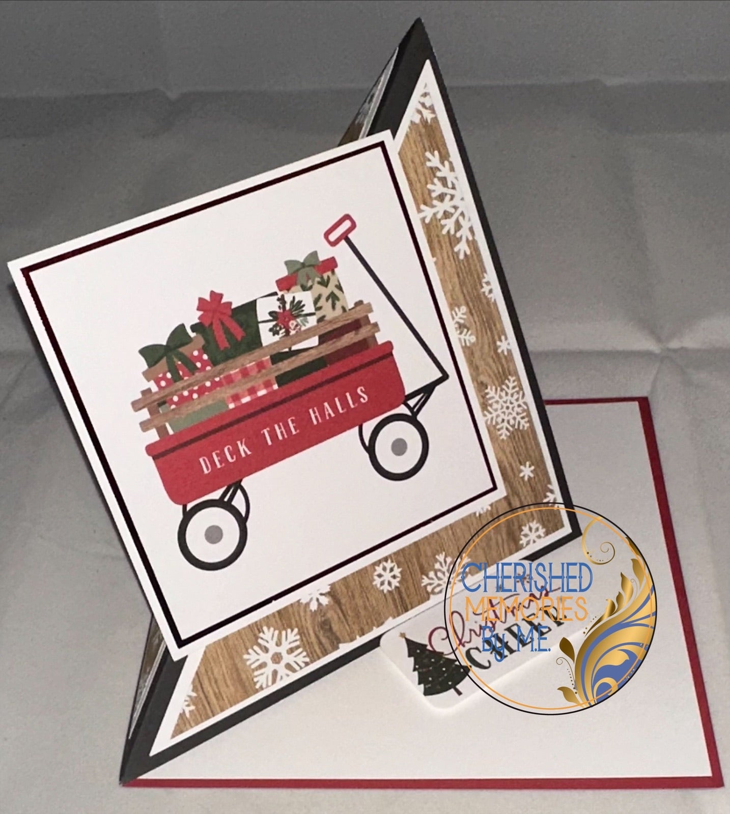 Twisted Easel Christmas Cards 6x6”