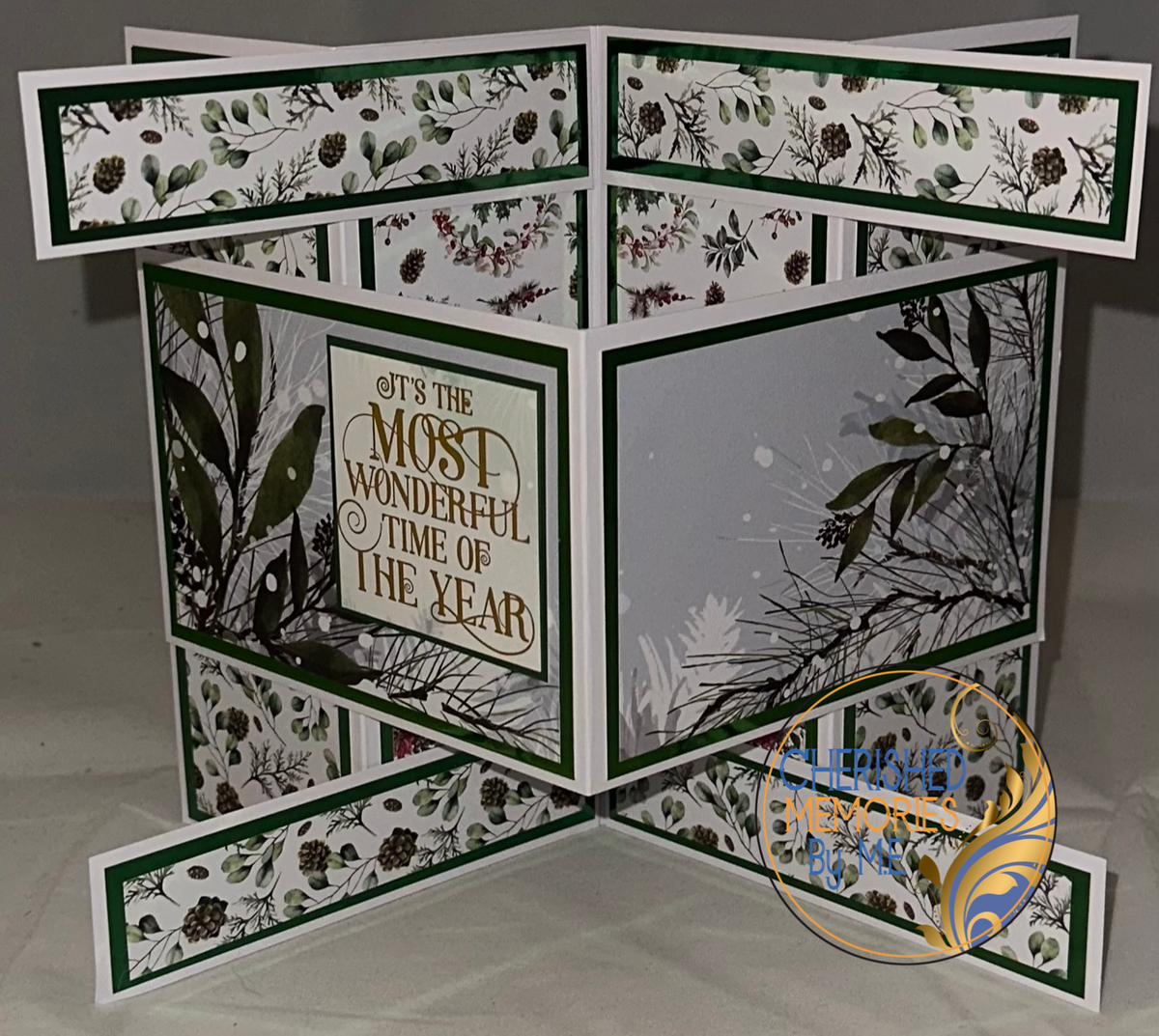 Fancy Fold Christmas Cards 5x7”