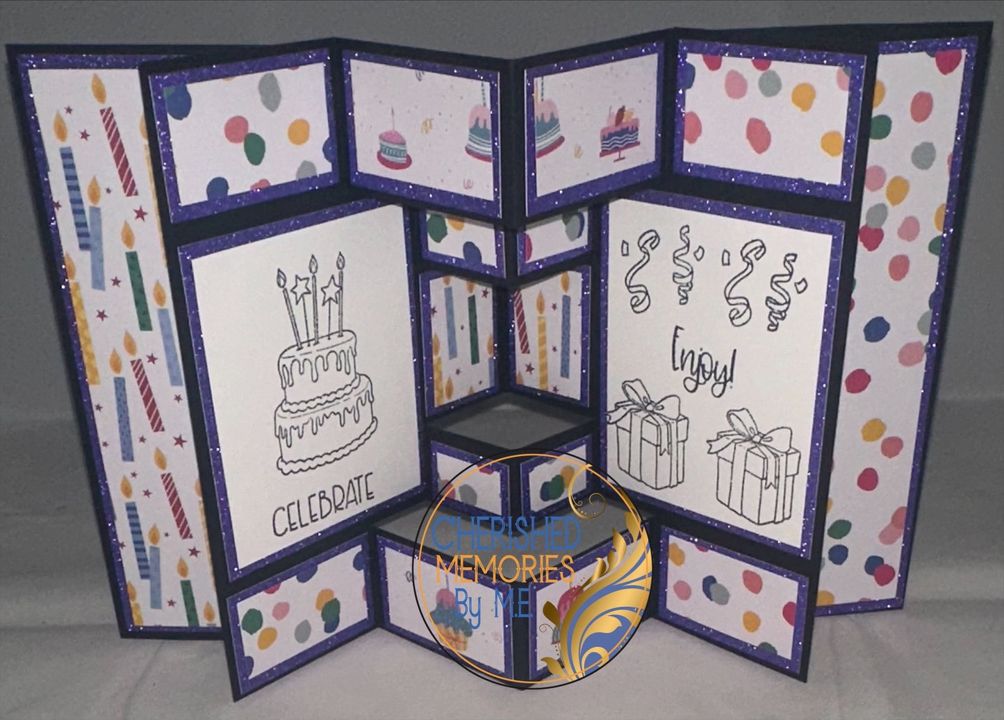 Winged Pop-Out Display Birthday Cards 5x7”