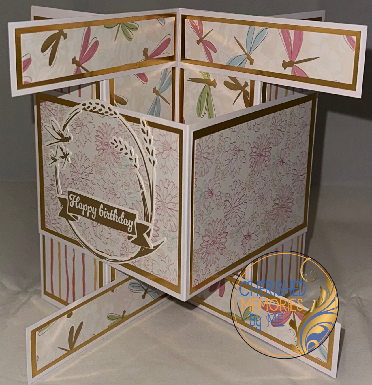 Fancy Fold Birthday Cards 5x7”