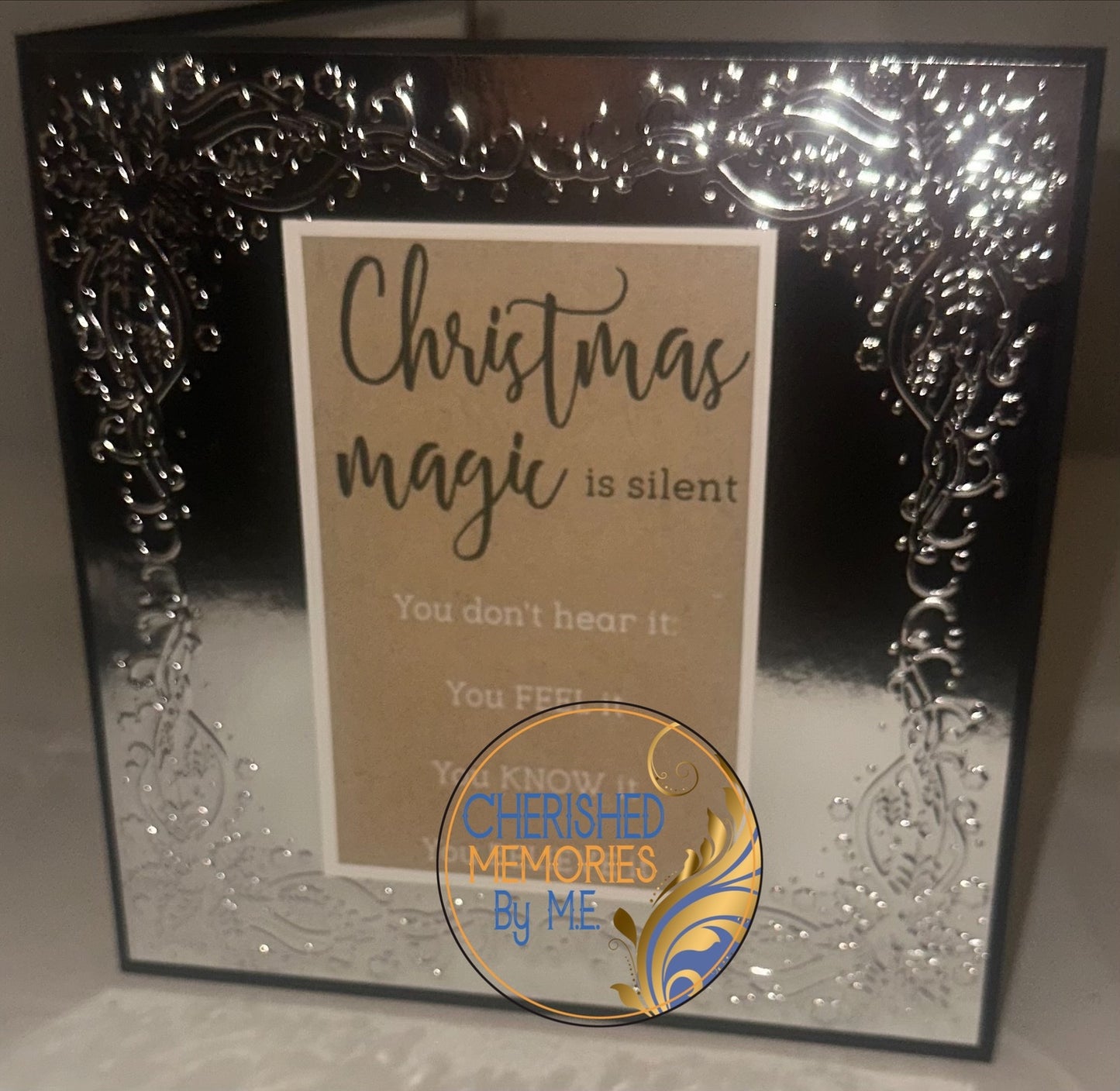 Christmas Festive Border Embossed Cards 6x6”