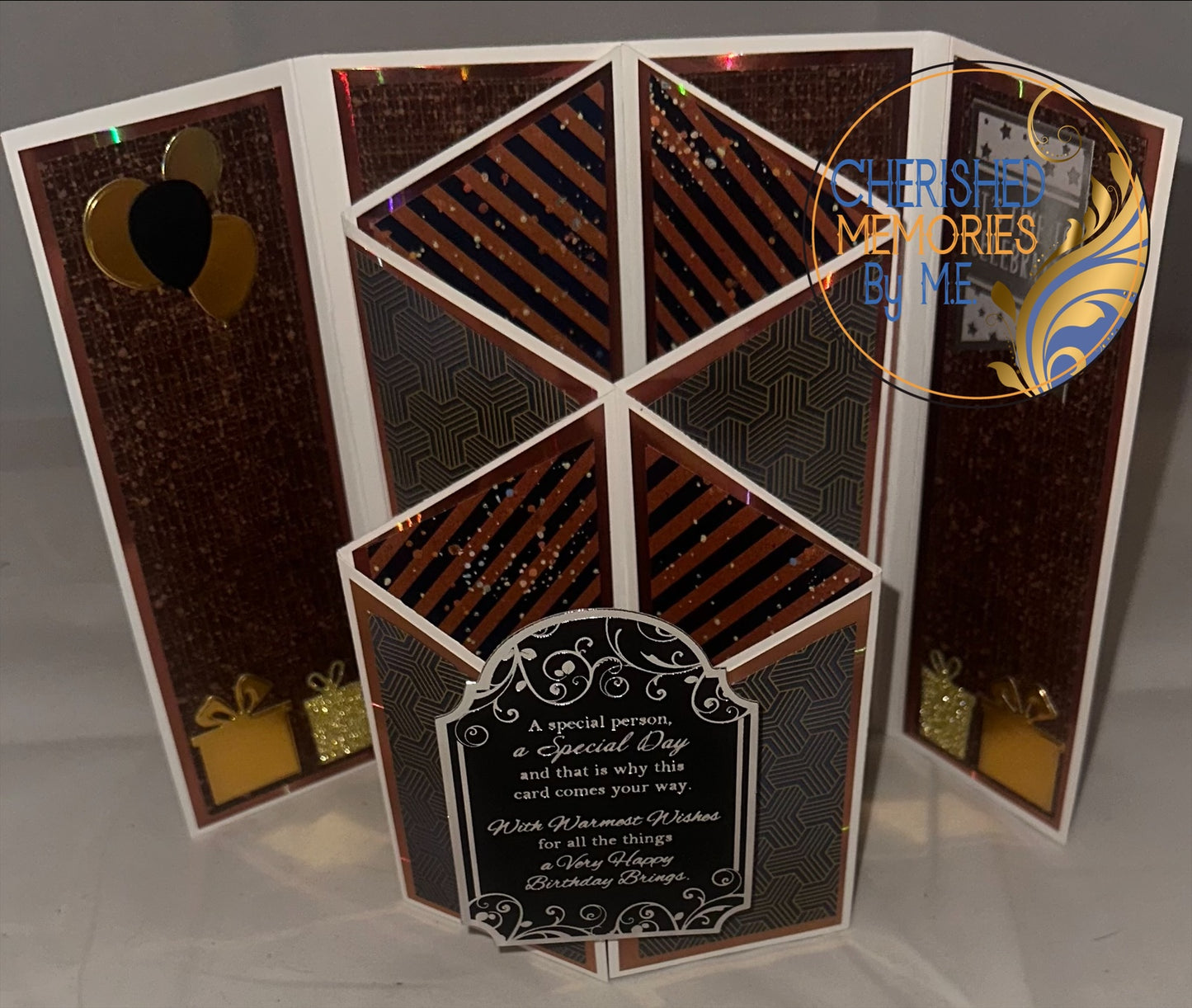 Cascading Gatefold Birthday Cards 5x7”