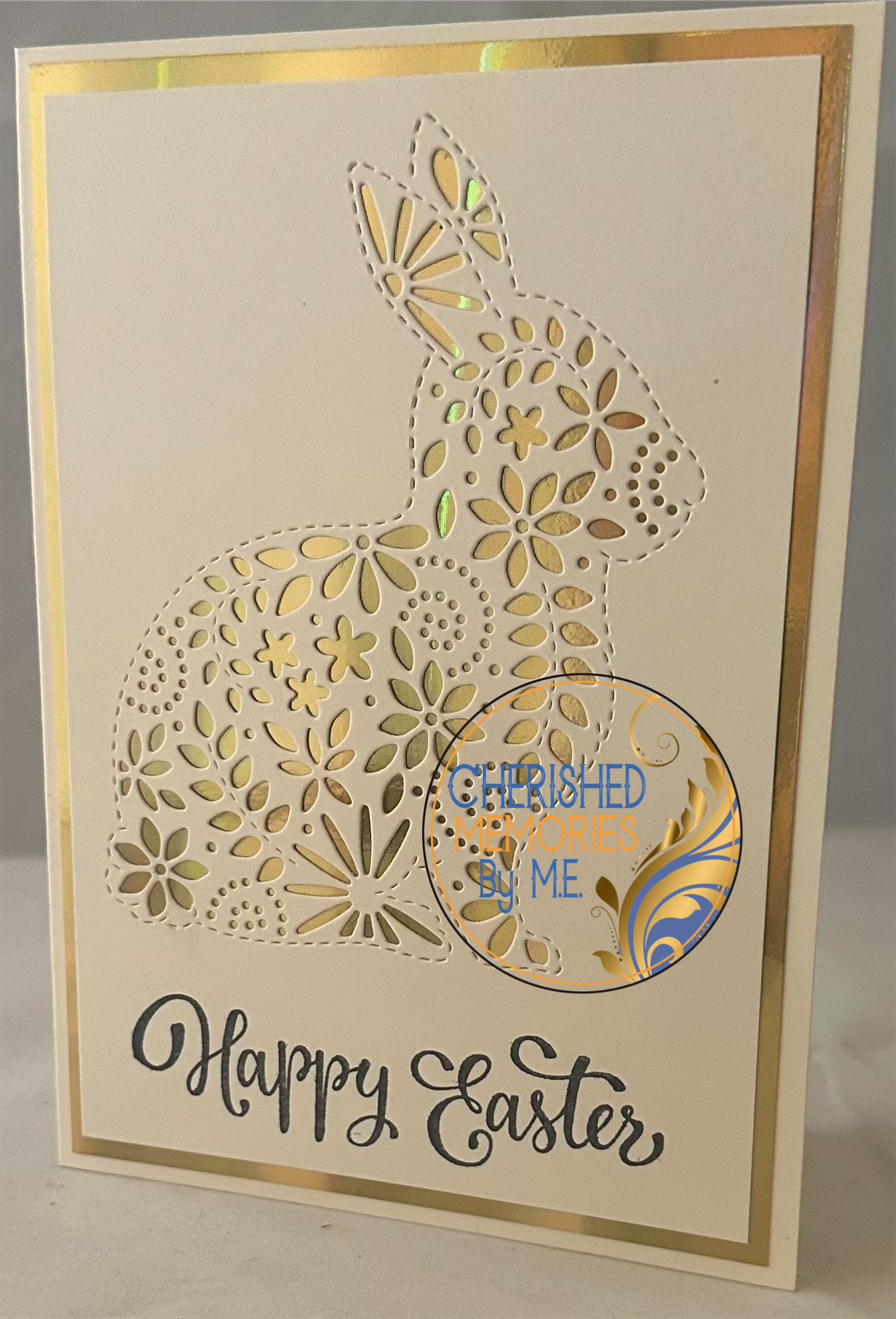 Easter Egg and Easter Rabbit 5x7” Cards