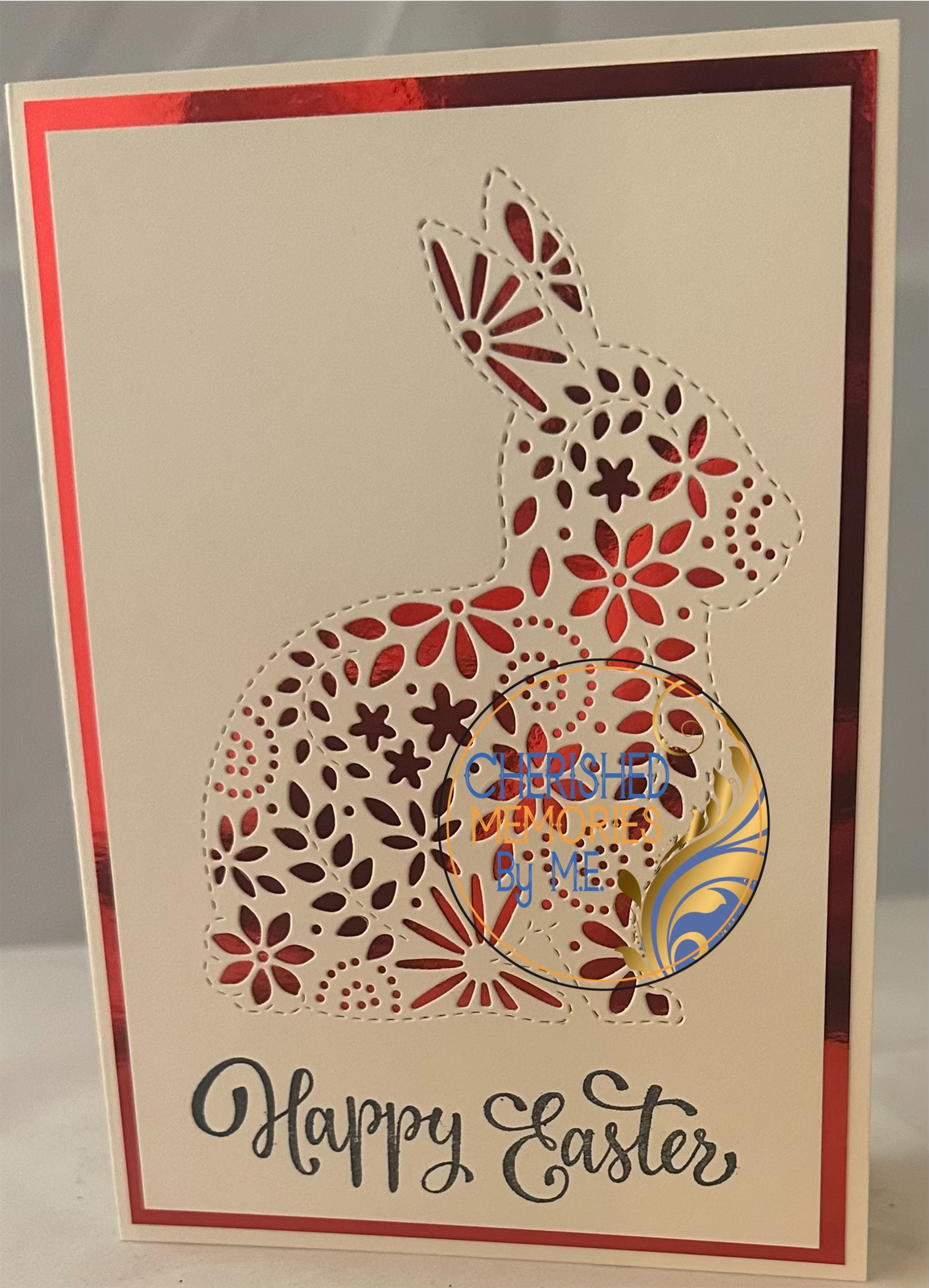 Easter Egg and Easter Rabbit 5x7” Cards