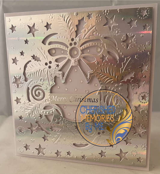 Christmas Dry Embossed Cards 6x6”