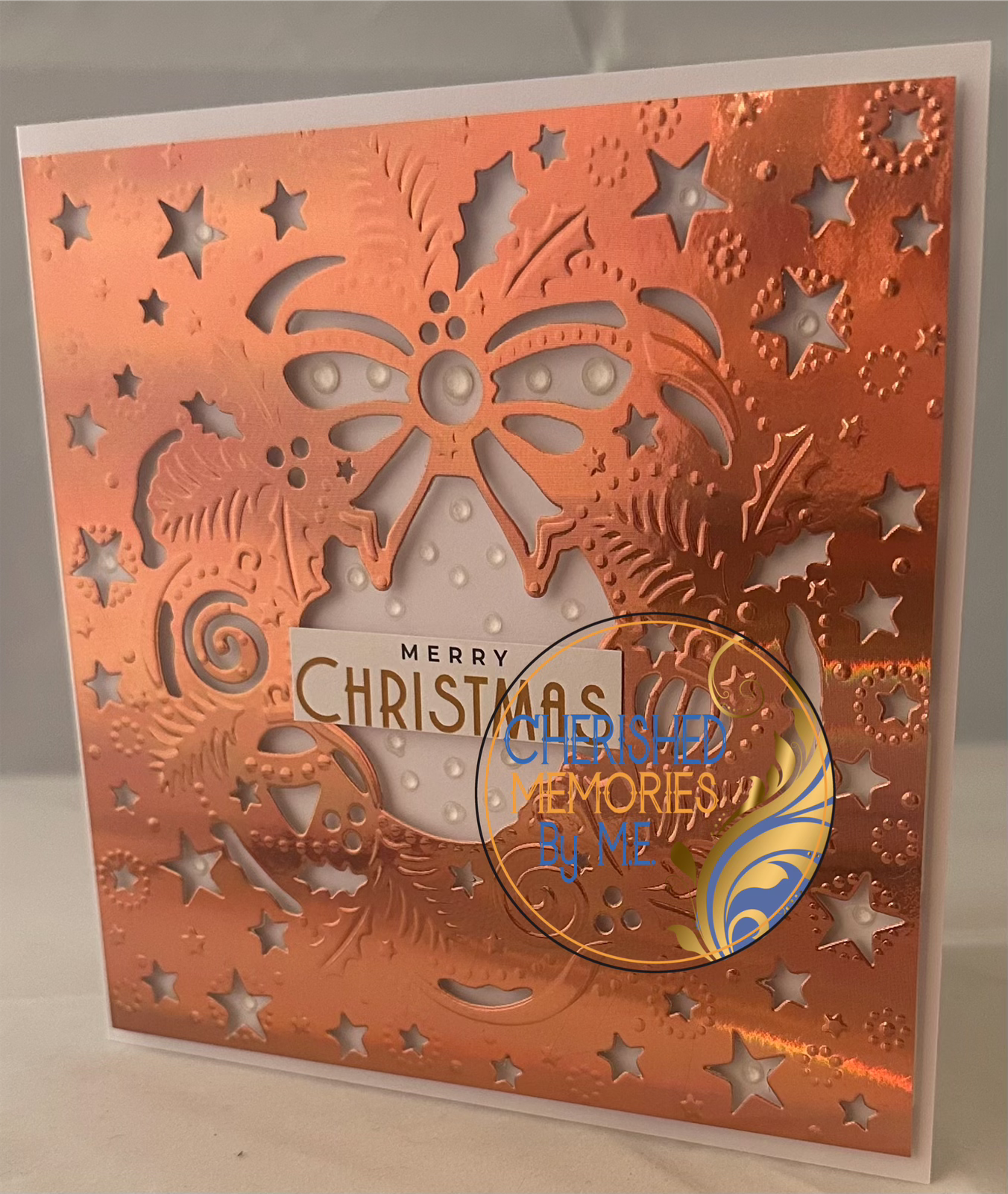 Christmas Dry Embossed Cards 6x6”