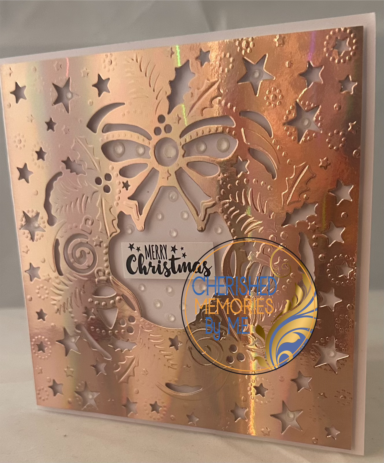 Christmas Dry Embossed Cards 6x6”