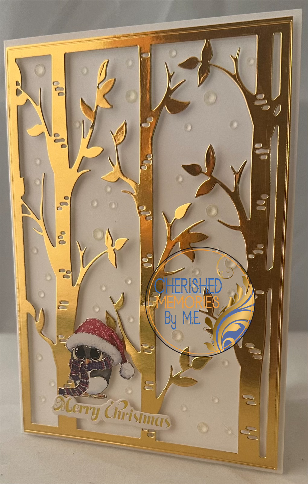 Christmas Dry Embossed Cards 5x7”