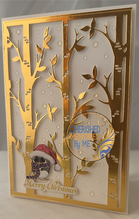 Christmas Dry Embossed Cards 5x7”