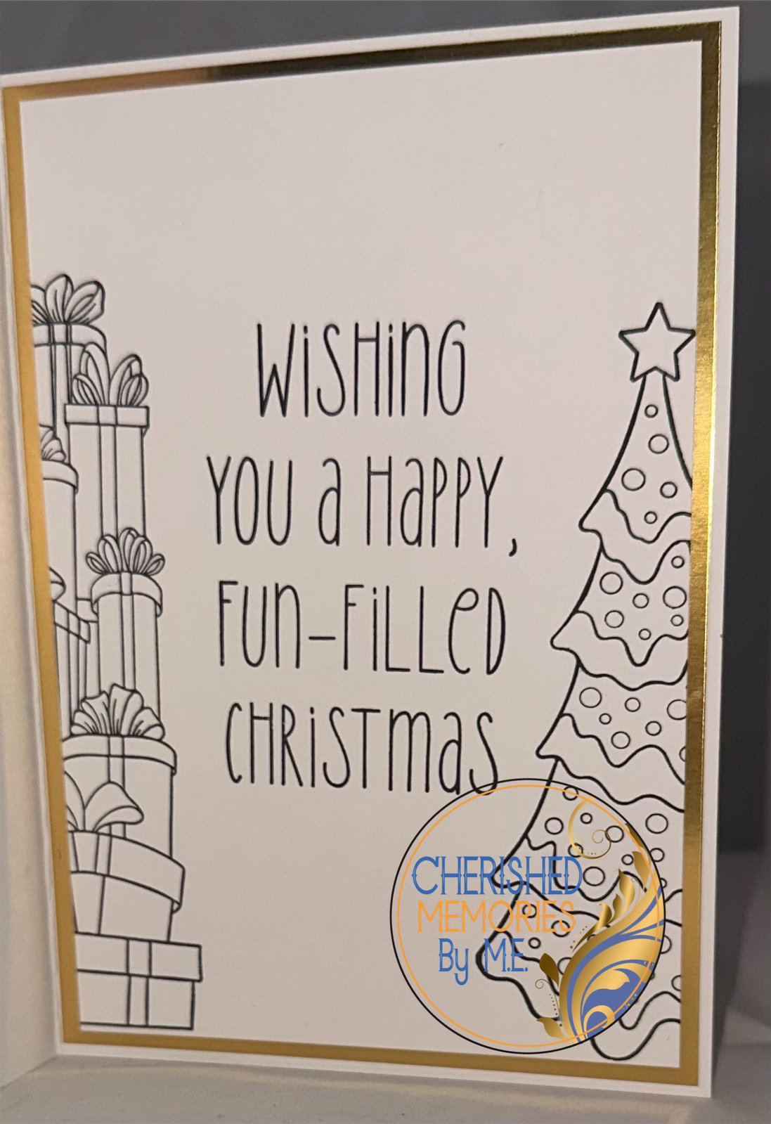 Christmas Dry Embossed Cards 5x7”