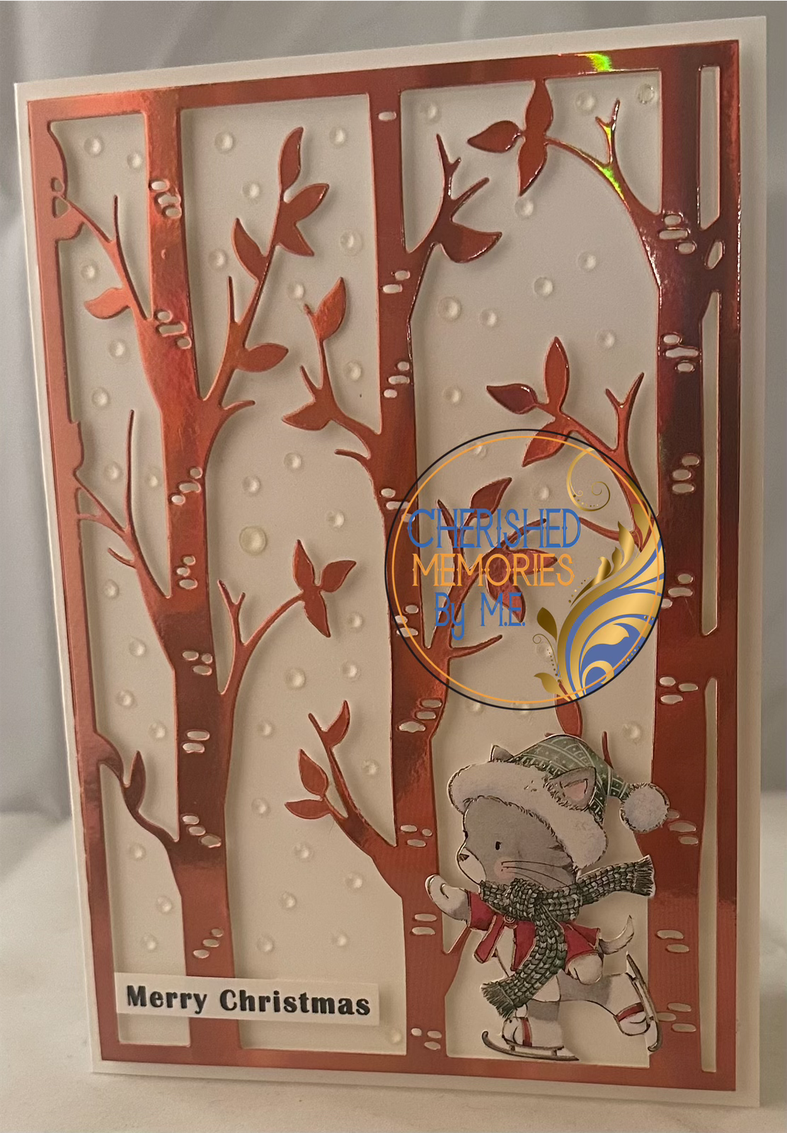 Christmas Dry Embossed Cards 5x7”