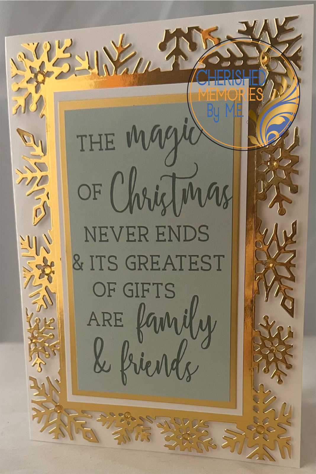 Christmas Dry Embossed Cards 5x7”
