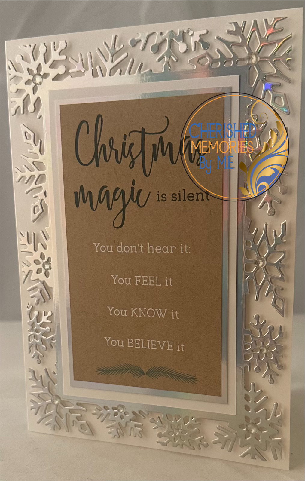 Christmas Dry Embossed Cards 5x7”