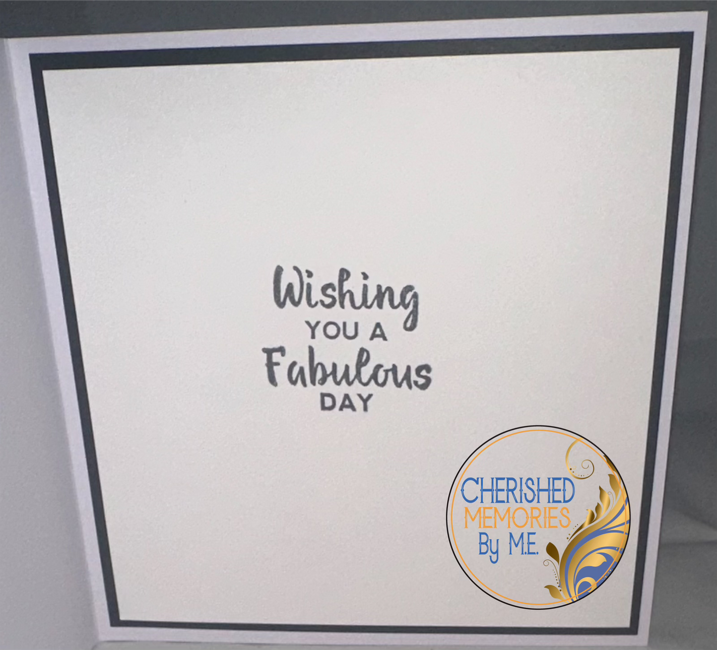 Birthday Side Folding cards 6x6” and 5”x7”