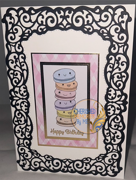 Birthday Side Folding cards 6x6” and 5”x7”