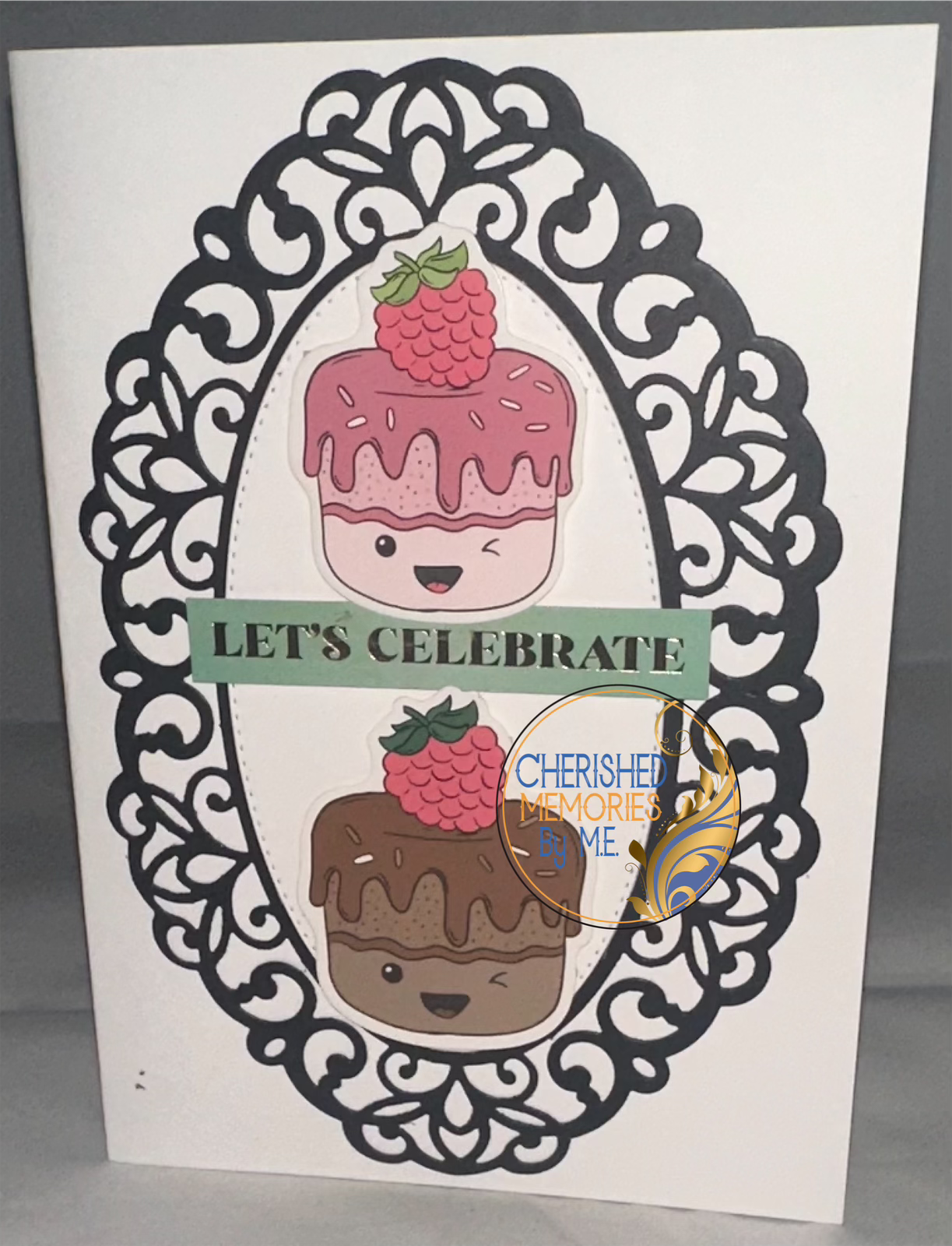 Birthday Side Folding cards 6x6” and 5”x7”