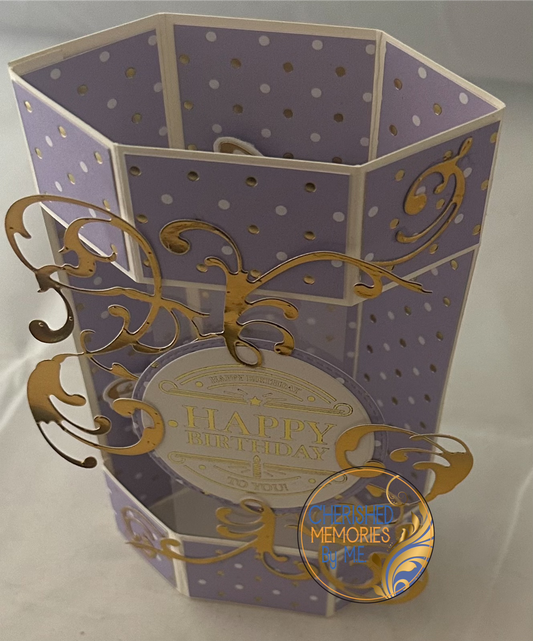 Hexagon Birthday Cards 5x7”