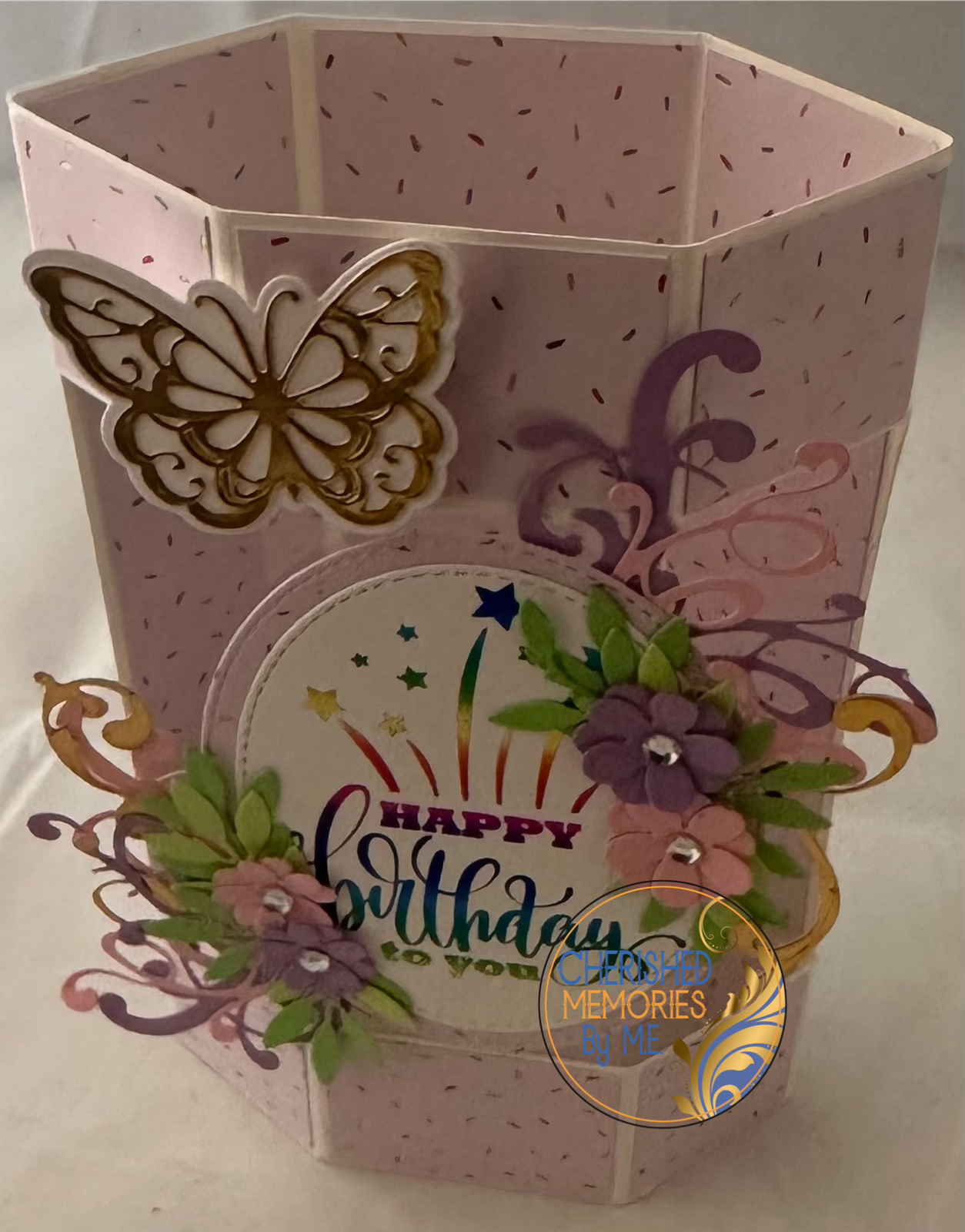 Hexagon Birthday Cards 5x7”